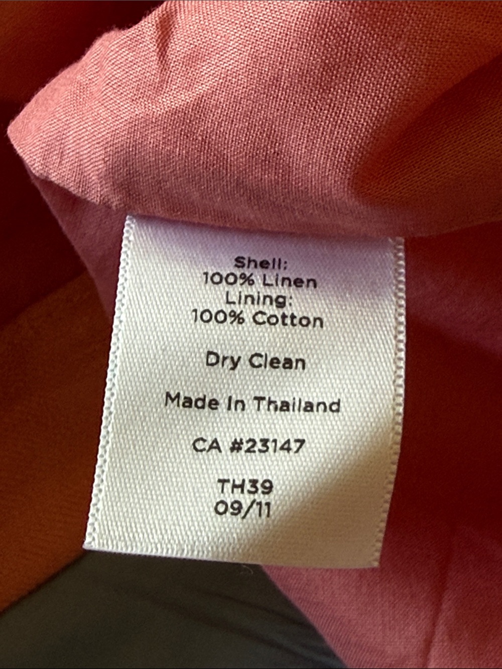 Talbots Pink Waist Midi Skirt with Self-Tie Belt 10P - Picture 5 of 5